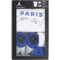 PSG x Jordan Babyausstattung - Mütze, Body & Booties - Weiß - Baby