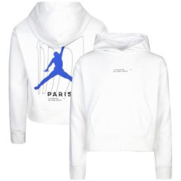 PSG x Jordan Boxy Hoodie - Weiß - Kleine Kinder