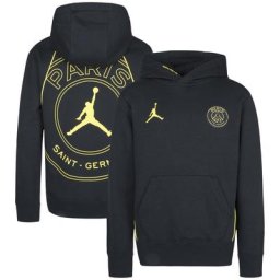 PSG x Jordan Hoodie – Schwarz – Kleine Kinder