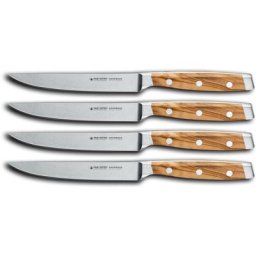 Felix Solingen Steakmesser FIRST CLASS WOOD (4 Stück), Vakuum- und eisgehärtet