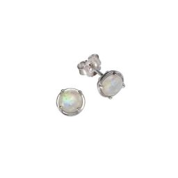 Vivance Paar Ohrstecker 925/- Sterling Silber synth. Opal
