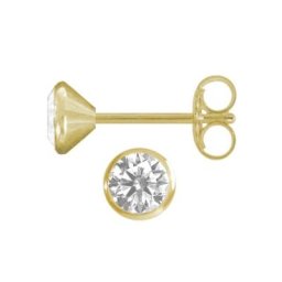 Firetti Paar Ohrstecker, mit Zirkonia, basic Ø ca. 4,5 mm