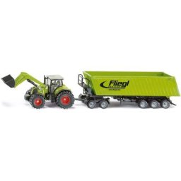 Siku Spielzeug-Traktor SIKU Farmer, Claas Axion 850 mit Dolly und Muldenkipper (1949)