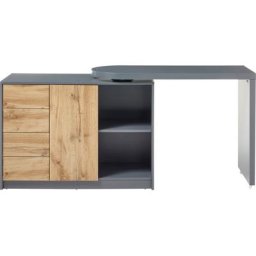 MCA furniture Schreibtisch Mantua, mit Regalschrank, Tischplatte Schwenkbar