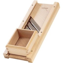 KOCKUMS® Gemüsehobel, Buchenholz, (1-St), großer Hobel, auch für Salatköpfe und Kraus, 3 Klingen