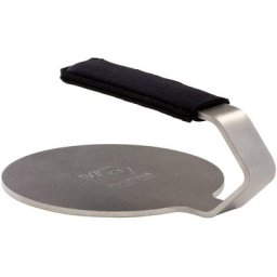 KOCKUMS® Burgerpresse, Edelstahl, mit Neoprengriffschutz, 660 Gramm Schwedenstahl
