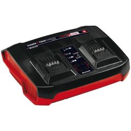 Einhell Akku-Ladestation (3000 mA, Twincharger, 3 A, Parallelladung von 2 x 18 V, 6-Stufen-Ladesystem)