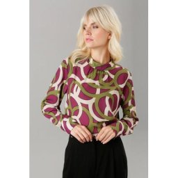 Aniston SELECTED Druckbluse mit eleganten Kreisen bedruckt - NEUE KOLLEKTION