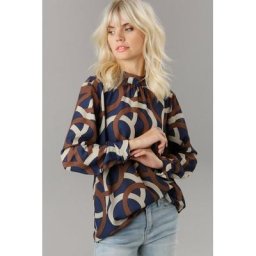 Aniston SELECTED Druckbluse mit eleganten Kreisen bedruckt - NEUE KOLLEKTION