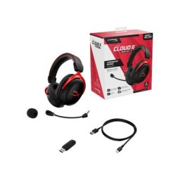 HyperX Cloud II Wireless Gaming Headset Gaming-Headset (Rauschunterdrückung, WLAN (WiFi)