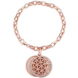 Lulu & Jane Armband Metall-Legierung verziert mit Kristallen von Swarovski® in Roségold Armbänder & Armreife Damen
