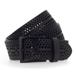 b.belt Jed Gürtel Leder Schwarz Herren