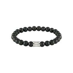 Herren Armband ""1580042M"", Onyx/Edelstahl