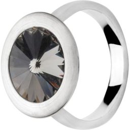 Damen Ring ""Black Diamond"", 925er Silber