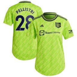 Manchester United Third Authentic Shirt 2022-23 - Womens with Pellistri 28 printing