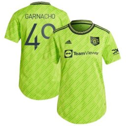 Manchester United Cup Third Authentic Shirt 2022-23 - Womens with Garnacho 49 printing