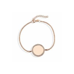 dKeniz Armband 925/- Sterling roségold Kreis Plättchen (Set, 1-tlg)