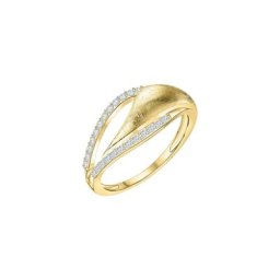 Fascination by Ellen K. Fingerring 585 Gold bicolor Zirkonia weiß