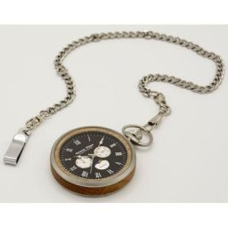 GreenTime Taschenuhr ZW153A, (Set, 2-tlg., mit Kette)