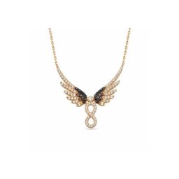 dKeniz Silberkette 925/- Sterling Silber rosévergoldet Unendlichkeit (Set, 1-tlg)