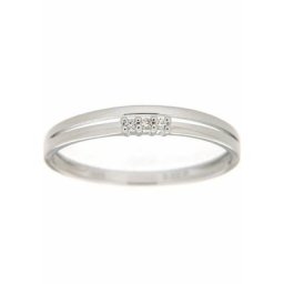 Firetti Diamantring 2-reihige Optik, Weißgold, mit Brillanten