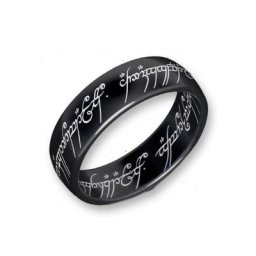 Der Herr der Ringe Fingerring Der Eine Ring - Titan Blackline, 10004043, Made in Germany