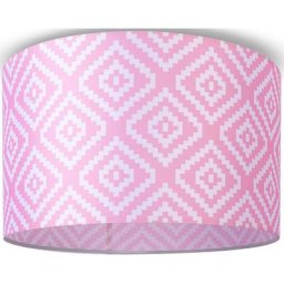 Paco Home Deckenleuchte Hugo Stella, ohne Leuchtmittel, Stoff Lampenschirm Vintage Wohnzimmerlampe Rund Retro Design Textil