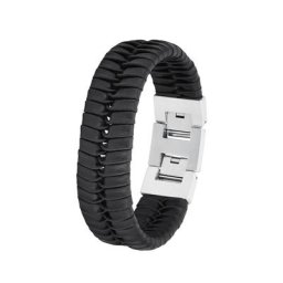 s.Oliver Armband für Herren, Edelstahl Herrenschmuck Weiss