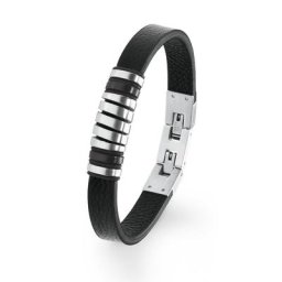 s.Oliver Armband für Herren, Edelstahl Herrenschmuck Weiss