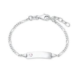 Prinzessin Lillifee Identarmband für Mädchen, 925 Sterling Silber, Zirkonia synth. Armbänder & Armreife Damen
