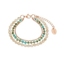 s.Oliver Armband für Damen, Edelstahl, Glas Armbänder & Armreife