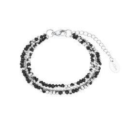s.Oliver Armband für Damen, Edelstahl, Glas Armbänder & Armreife Weiss