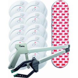10er Set Rauchmelder GS506G, kriwan zertifiziert EN14604 / 10 Jahre Batterie / kostenloser