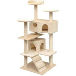 Katzen-Kratzbaum Sisal 125 cm Beige Vidaxl Beige