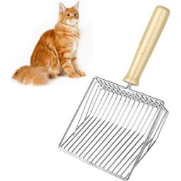 Katzenstreu Entsorgungseimer Schaufel, Katzenstreu Schaufel Metall, Streuschaufel Katzenklo,