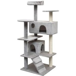 Katzen-Kratzbaum Sisal 125 cm Grau Vidaxl Grau