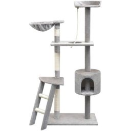 Katzen-Kratzbaum 150 cm Grau vidaXL - Grau
