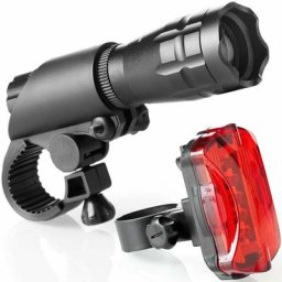 3W Mountainbike Scheinwerfer Fahrrad Taschenlampe Set Wiederaufladbare Zoom Blendung