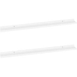 Wandregale 2 Stk. Weiß 100x9x3 cm Vidaxl Weiß