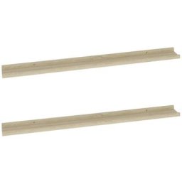 Wandregale 2 Stk. Sonoma-Eiche 100x9x3 cm Vidaxl Braun