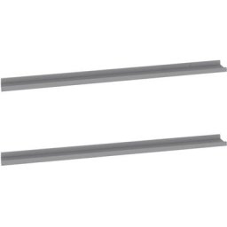 Wandregale 2 Stk. Grau 115x9x3 cm Vidaxl Grau