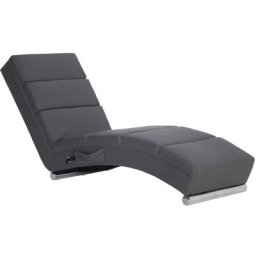 Vidaxl - Massage Chaiselongue Grau Kunstleder Grau