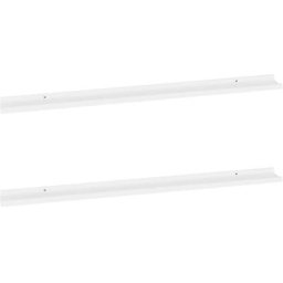 Wandregale 2 Stk. Weiß 115x9x3 cm Vidaxl Weiß