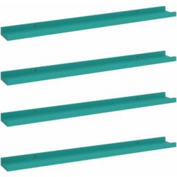 Wandregale 4 Stk. Blau 80x9x3 cm Vidaxl Blau
