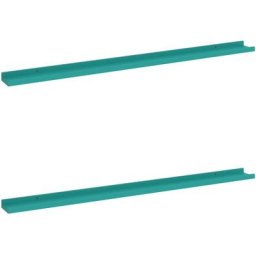 Wandregale 2 Stk. Blau 115x9x3 cm Vidaxl Blau