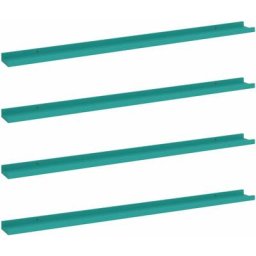 Wandregale 4 Stk. Blau 115x9x3 cm Vidaxl Blau