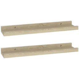 Wandregale 2 Stk. Sonoma-Eiche 40x9x3 cm Vidaxl Braun