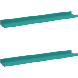 Wandregale 2 Stk. Blau 60x9x3 cm Vidaxl Blau