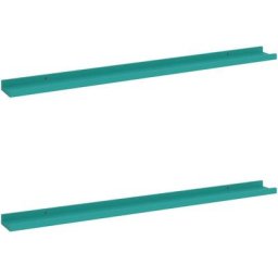 Wandregale 2 Stk. Blau 100x9x3 cm Vidaxl Blau