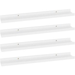 Wandregale 4 Stk. Weiß 60x9x3 cm Vidaxl Weiß